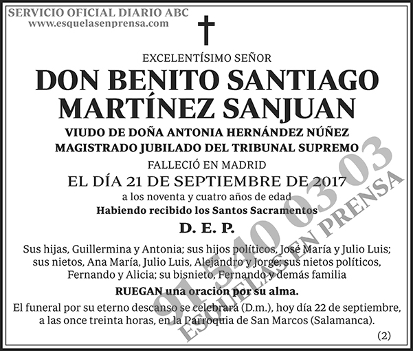 Benito Santiago Martínez Sanjuan